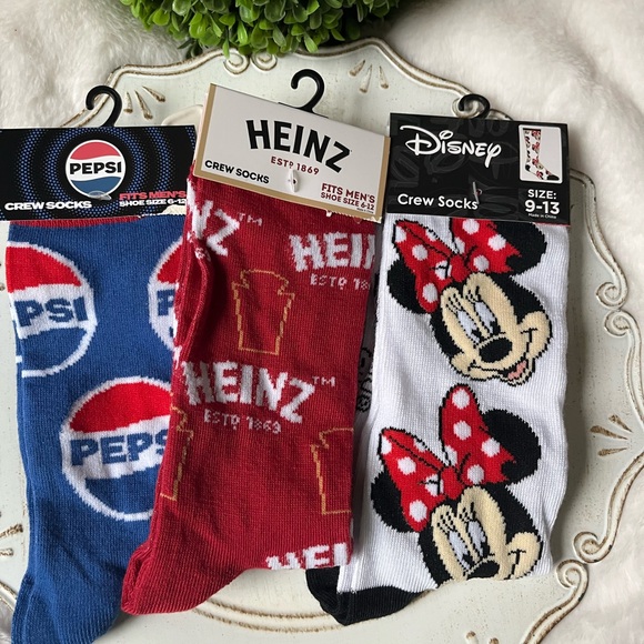 3/$9 Novelty theme Heinz socks unisex 9-13 new - Picture 4 of 6